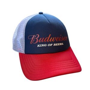 Budweiser King Of Beers Snapback Trucker Hat NWOT